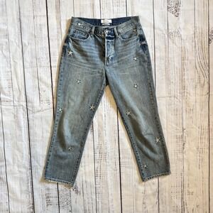 Pistola Women's Blue Jeans Size 28 With Stars Deisgn On Pants